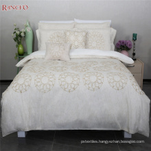 Faux linen fabric king size comforter sets bedding